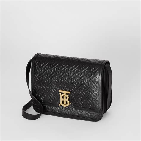 burberry medium leather tb bag|Burberry tb leather shoulder bag.